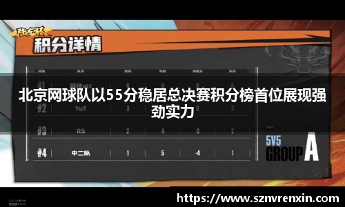 北京网球队以55分稳居总决赛积分榜首位展现强劲实力